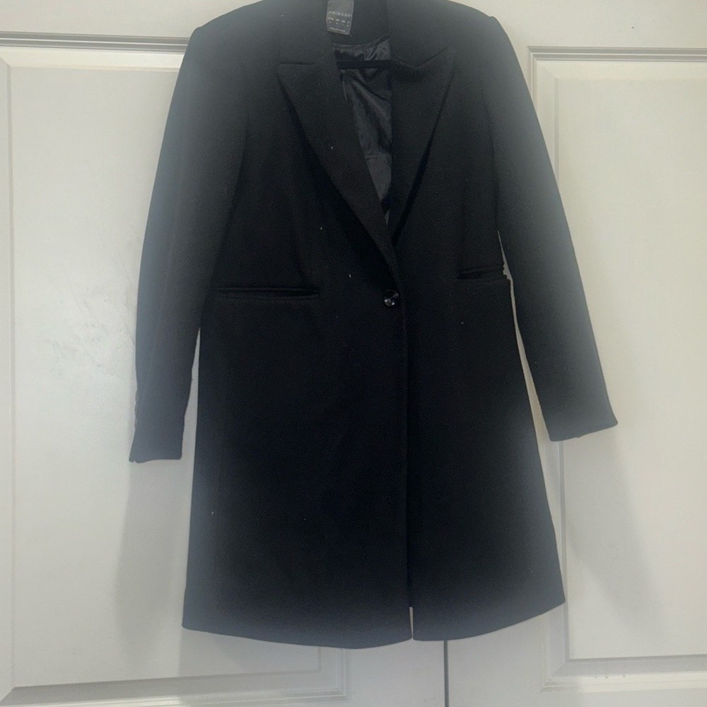 Primark Women's Classic Black Pea Coat